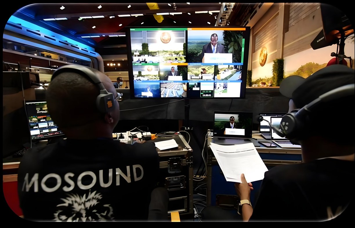 MoSound production control room at the UN Environment Assembly